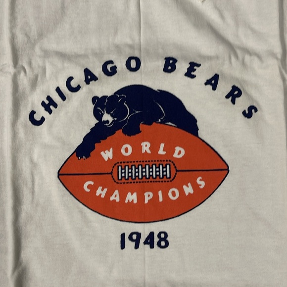 Ebbets Field Flannels Vintage Chicago Bears 1948 World Champions Tshirt XXL NWT - Picture 6 of 6
